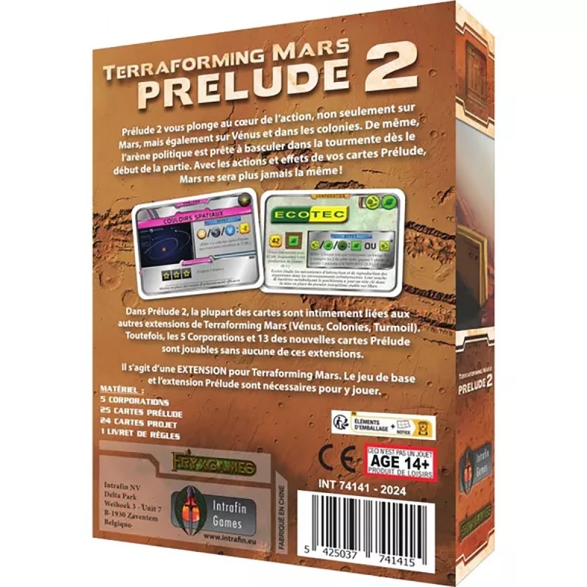 Terraforming Mars : Prelude 2 Expansion